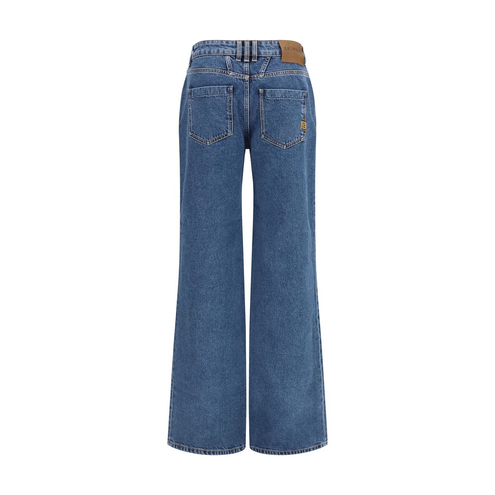 Balmain Blue Cotton Jeans Denim | Regal Royce