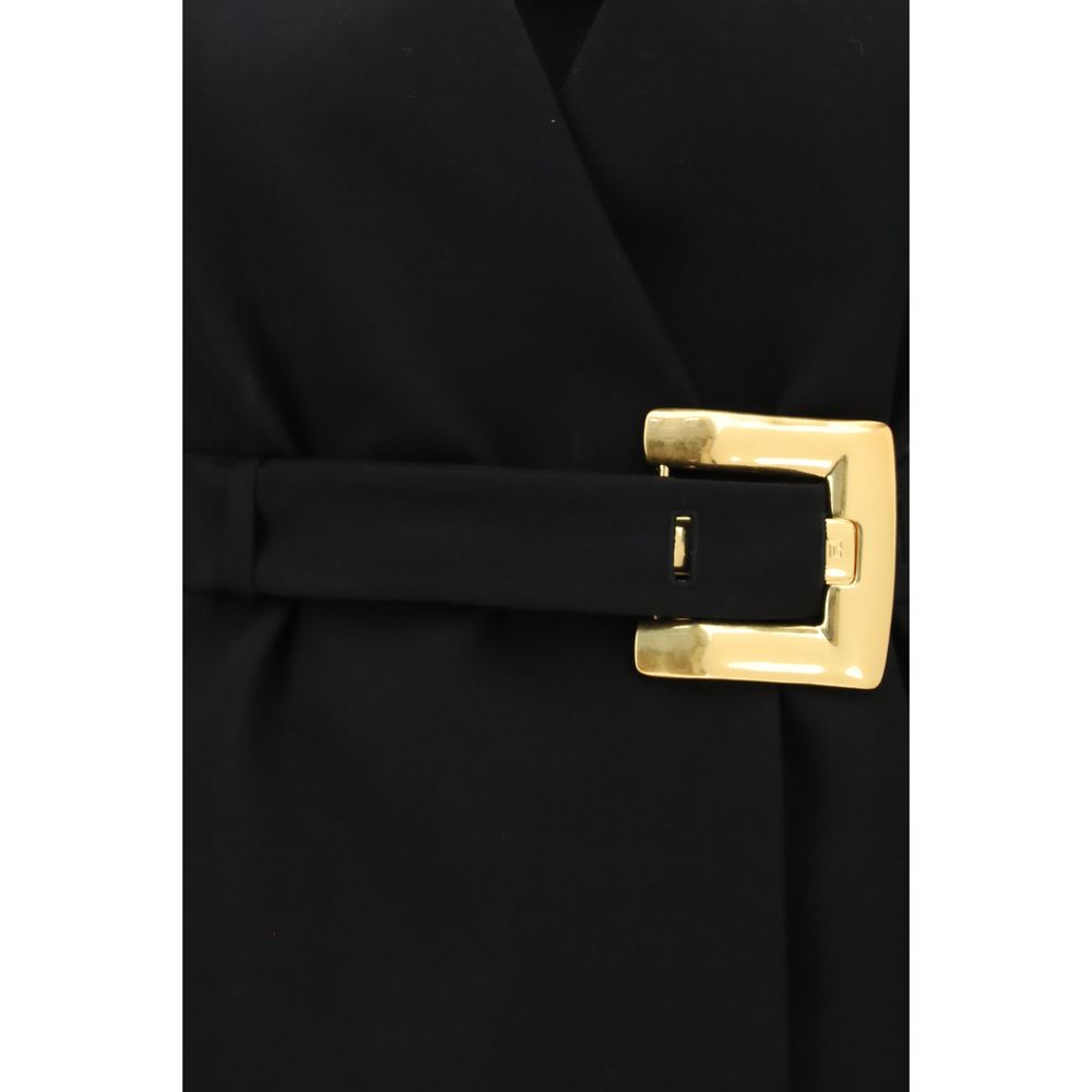 Balmain Black Wool Oves Aries Blazer | Regal Royce