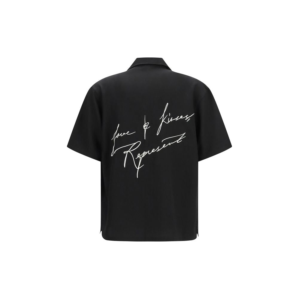 Represent Black Lyocell Pattern Shirt | Regal Royce