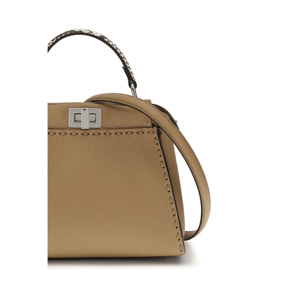 Fendi Beige Calf Leather Bos Taurus Handbag | Regal Royce