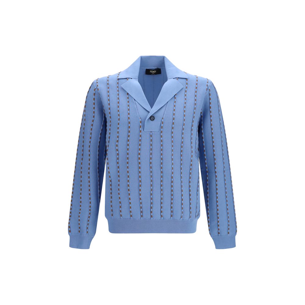 Fendi Blue Cotton Sweatshirt | Regal Royce