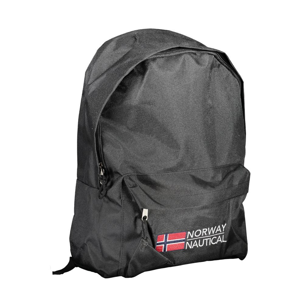 Norway 1963 Black Polyester Men's Backpack | Regal Royce