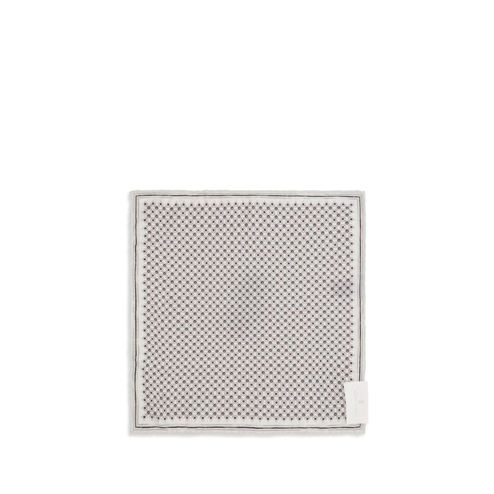 Brunello Cucinelli Gray Silk Scarf | Regal Royce