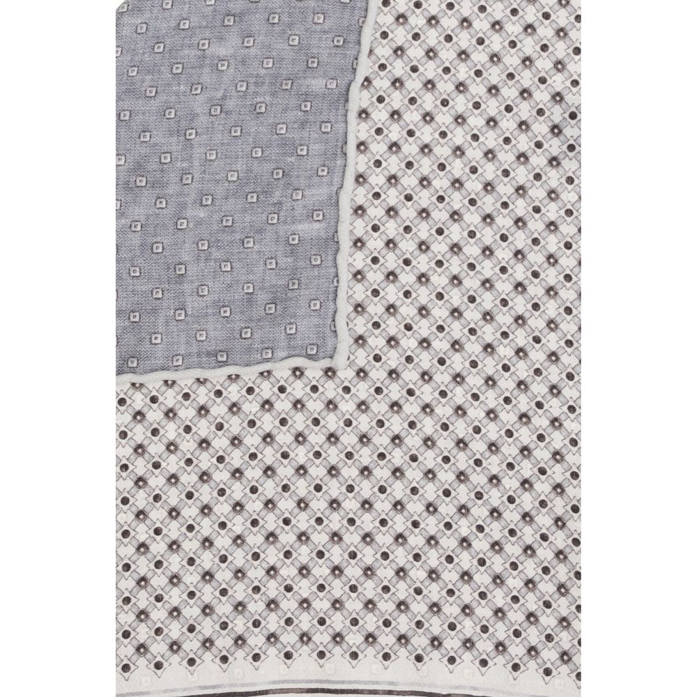 Brunello Cucinelli Gray Silk Scarf | Regal Royce
