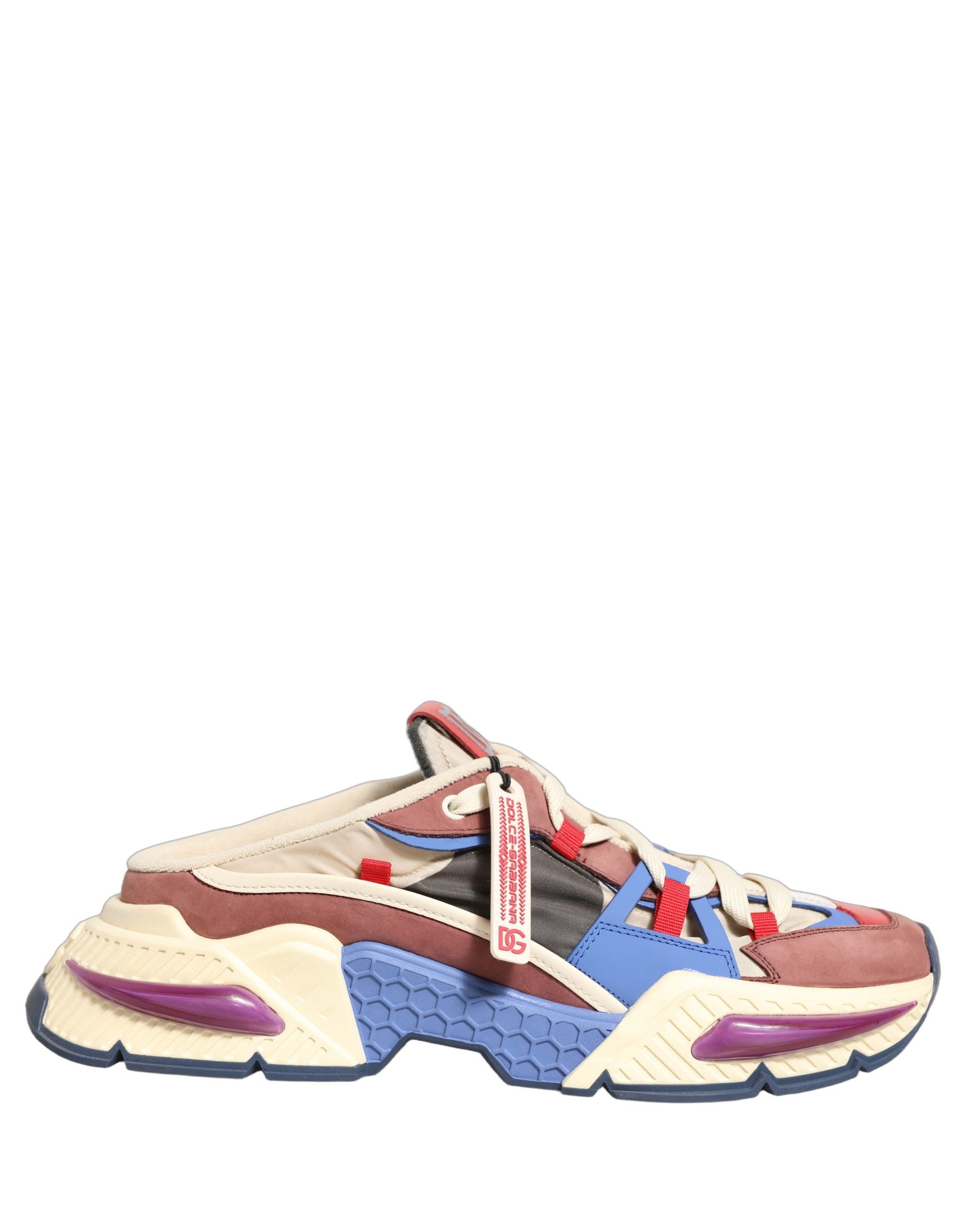 Dolce & Gabbana Multicolor Low Top Airmaster Sneakers Shoes | Regal Royce