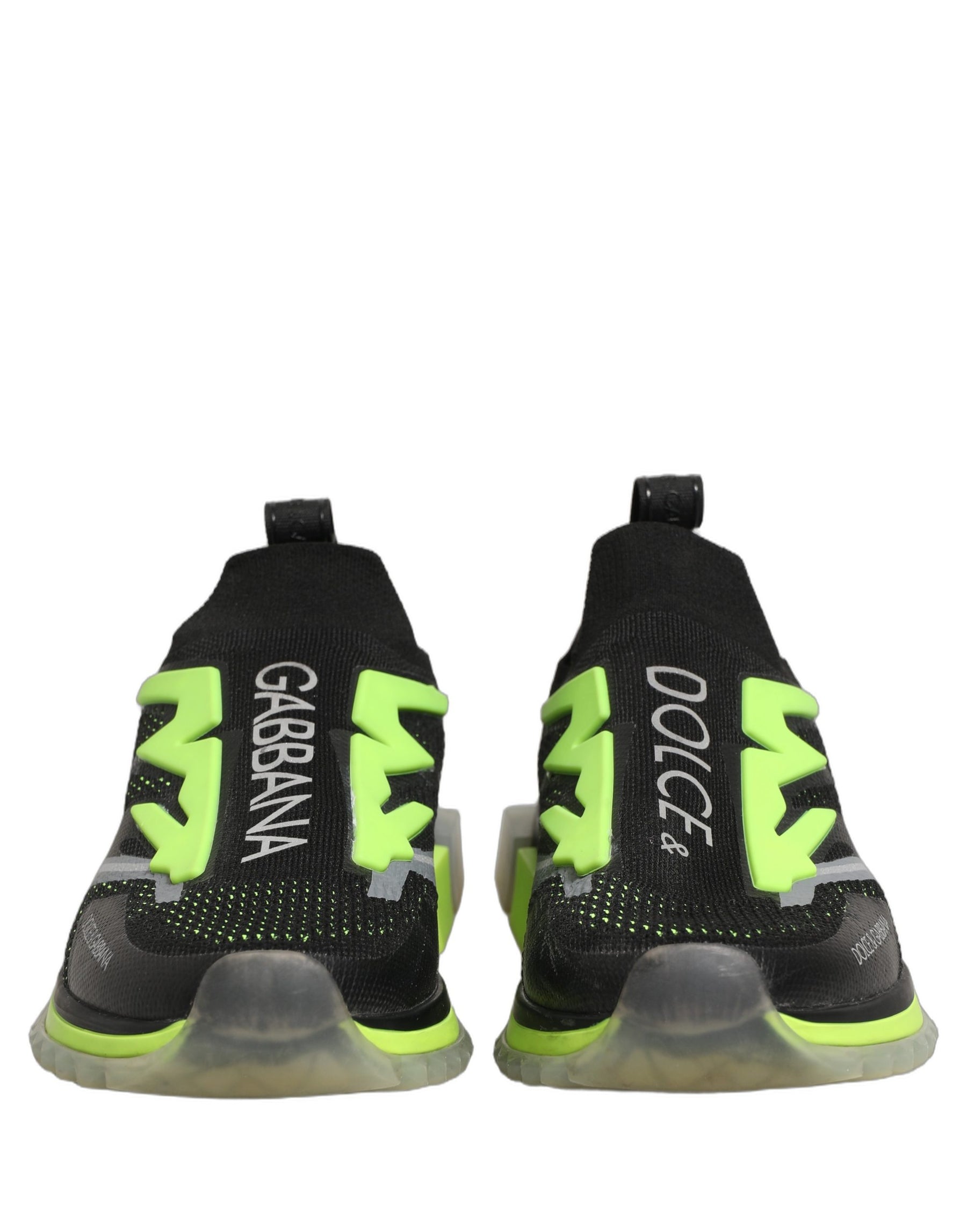 Dolce & Gabbana Black Green Sorrento Low Top Sneakers Shoes | Regal Royce