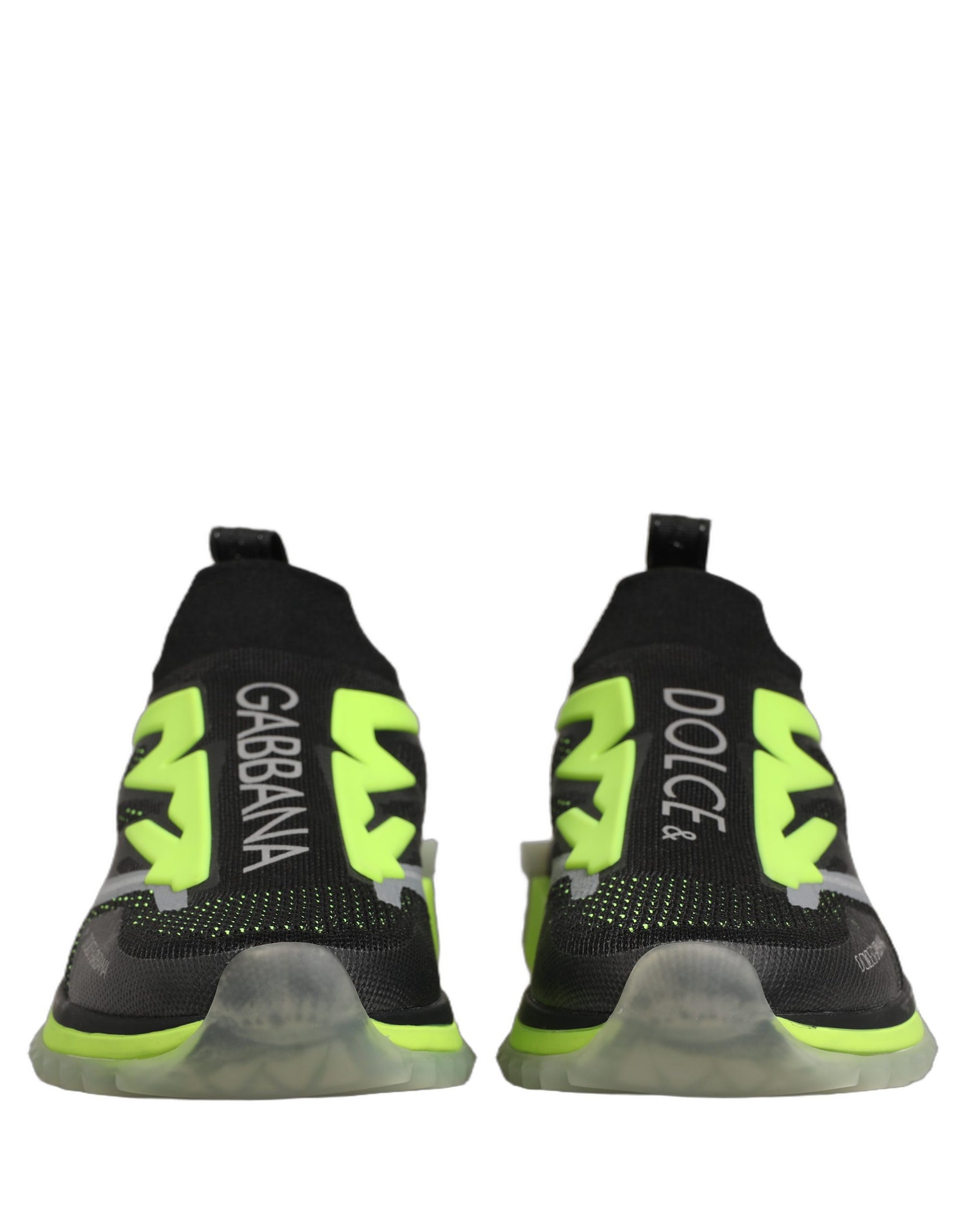 Dolce & Gabbana Black Green Sorrento Low Top Sneakers Shoes | Regal Royce