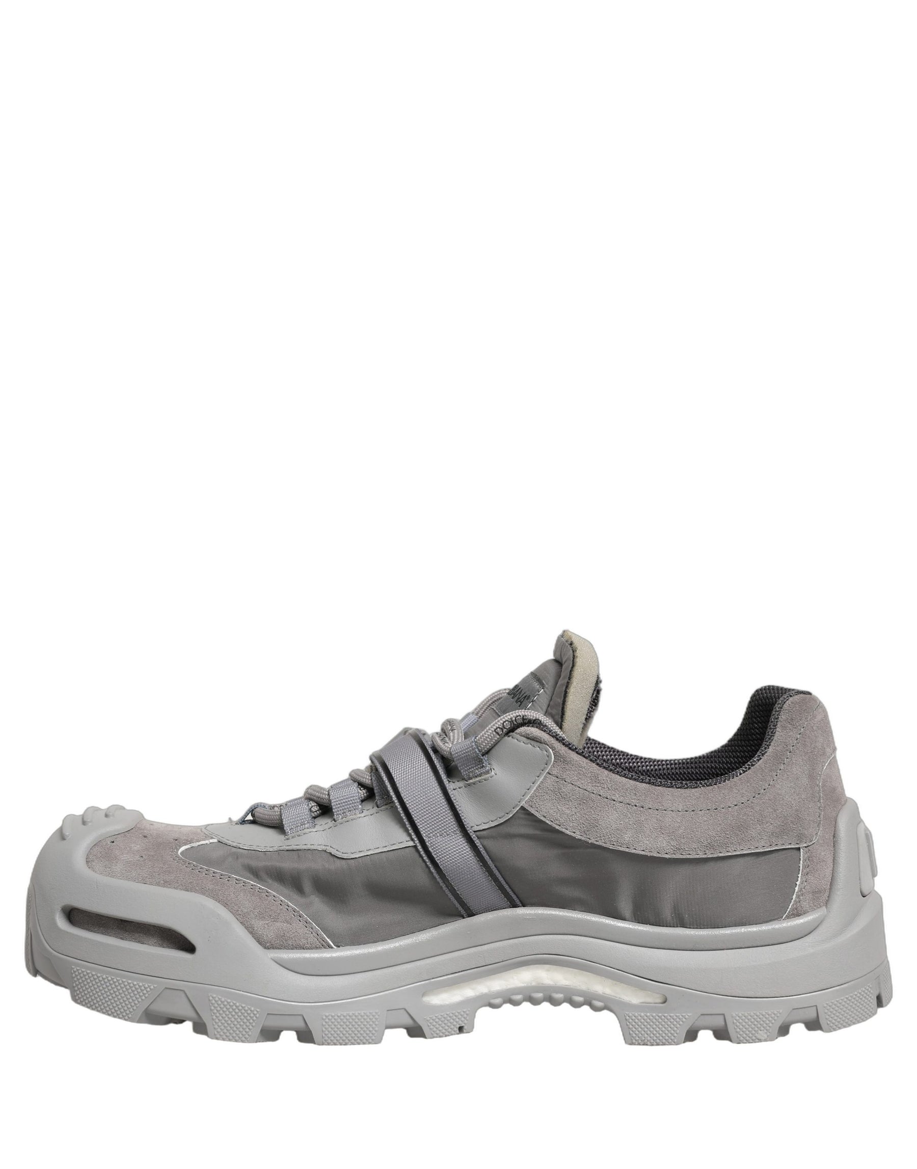 Dolce & Gabbana Gray Airmaster Panelled Low Top Men Sneakers Shoes | Regal Royce