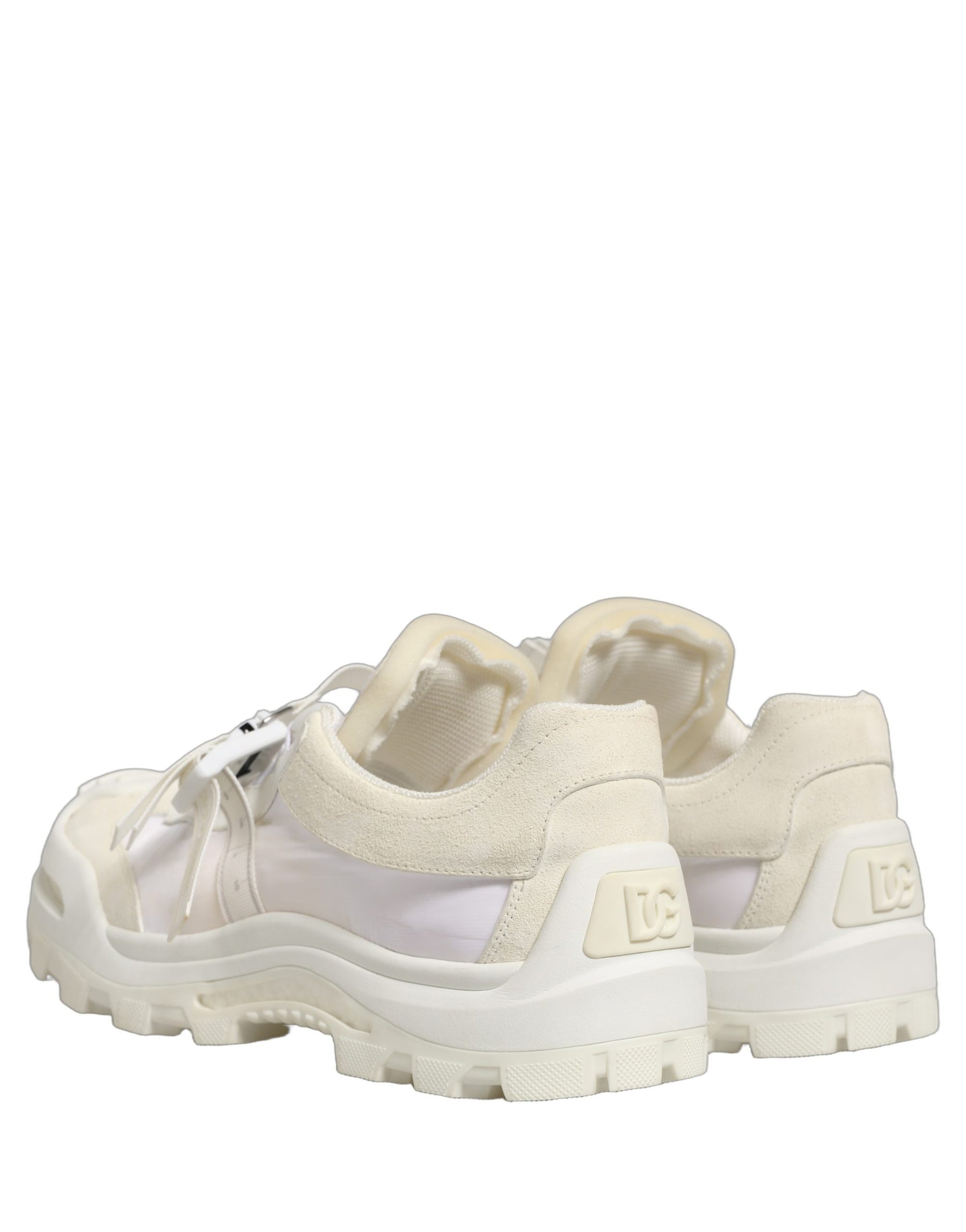 Dolce & Gabbana White Airmaster Panelled Low Top Men Sneakers Shoes | Regal Royce