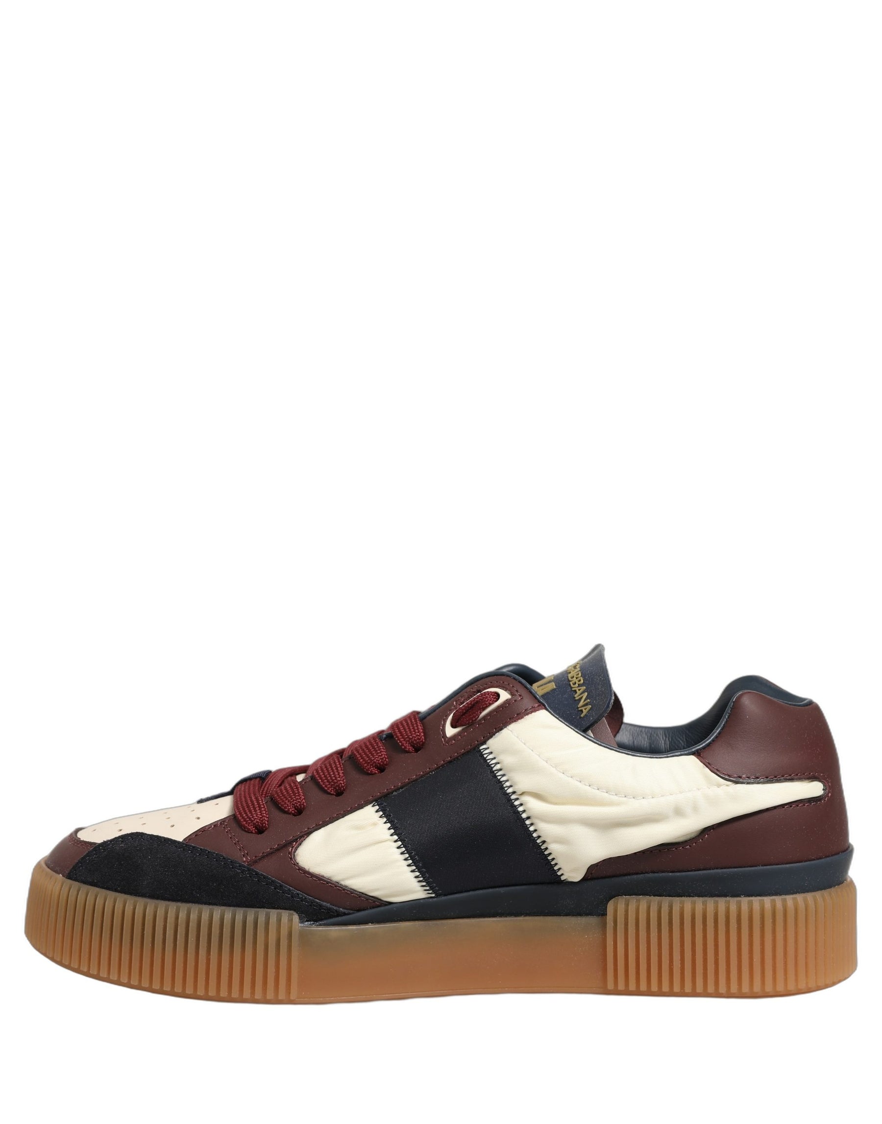 Dolce & Gabbana Multicolor Leather MIAMI Low Top Men Sneakers Shoes | Regal Royce
