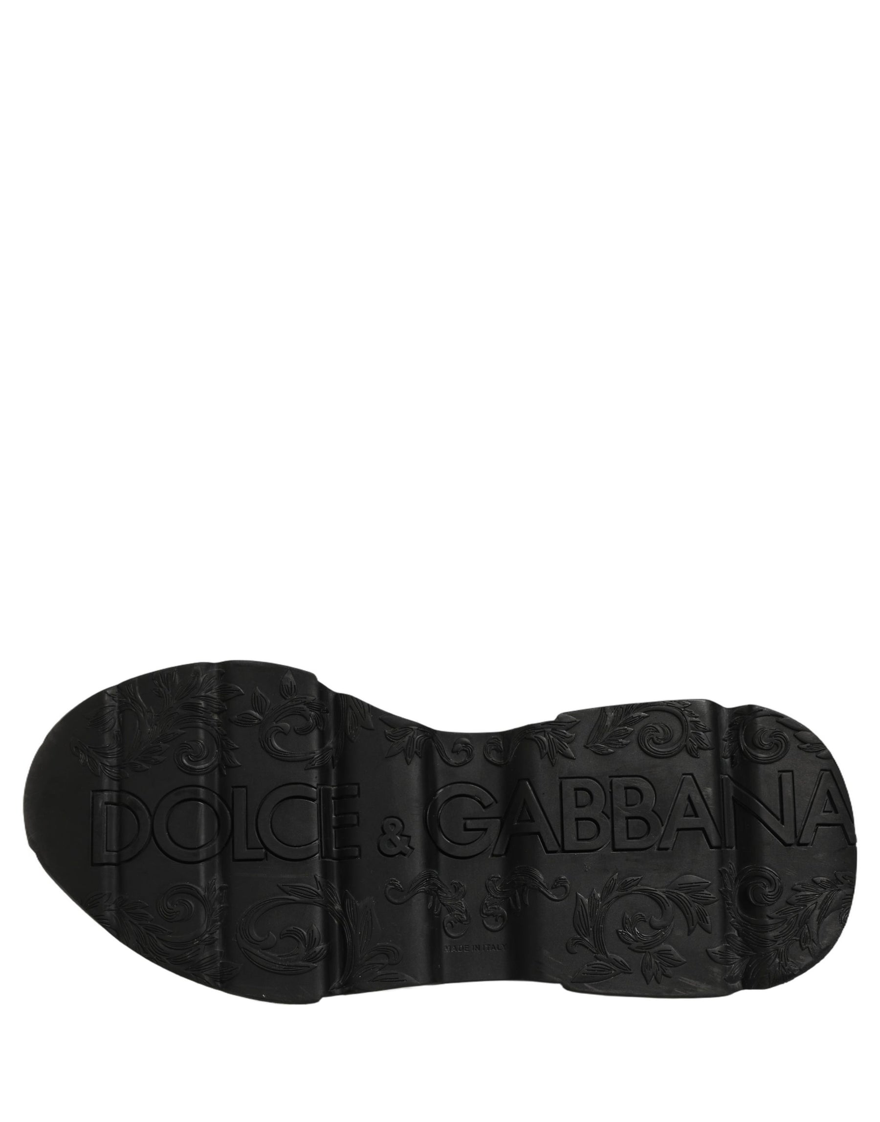 Dolce & Gabbana White Black Daymaster Low Top Sneakers Shoes | Regal Royce