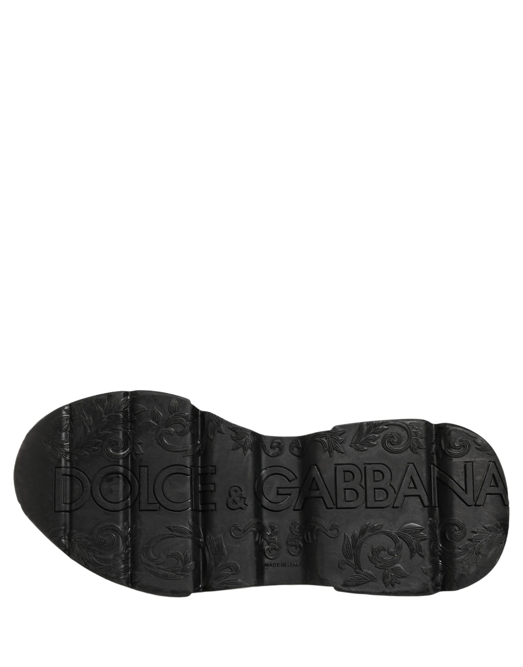 Dolce & Gabbana White Black Daymaster Low Top Sneakers Shoes | Regal Royce