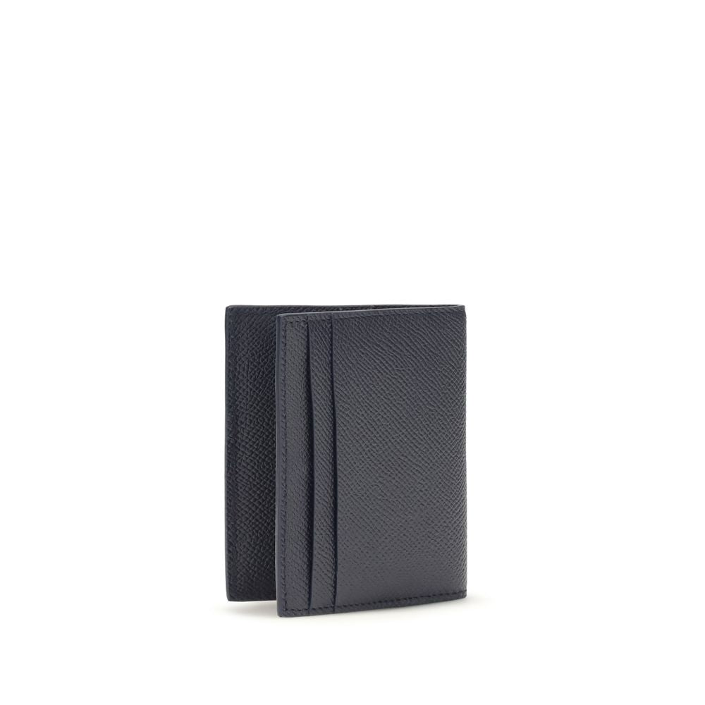 Ferragamo Blue Calf Leather Bos Taurus Wallet | Regal Royce