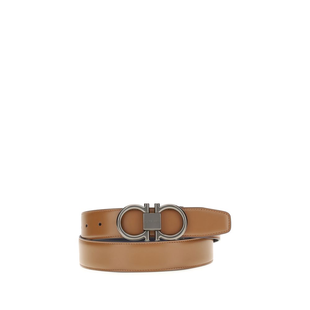Ferragamo Beige Calf Leather Bos Taurus Regular Belt | Regal Royce
