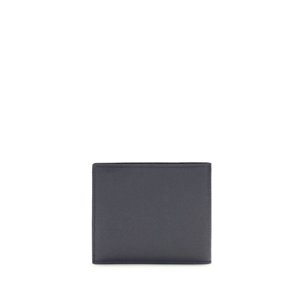 Ferragamo Blue Calf Leather Bos Taurus Wallet | Regal Royce
