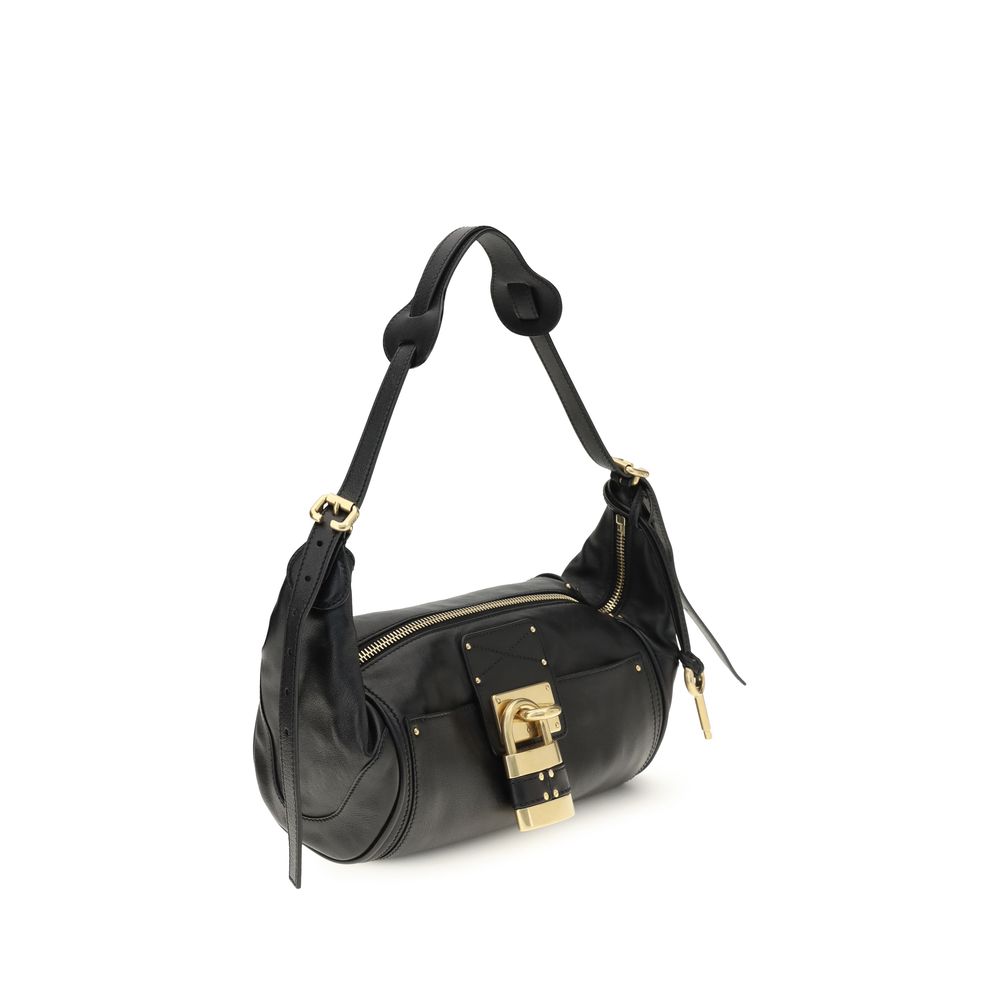 Chloé Black Calf Leather Bos Taurus Shoulder Bag | Regal Royce