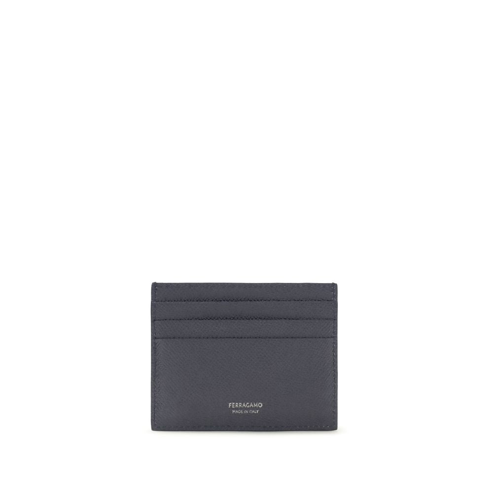 Ferragamo Blue Calf Leather Bos Taurus Wallet | Regal Royce