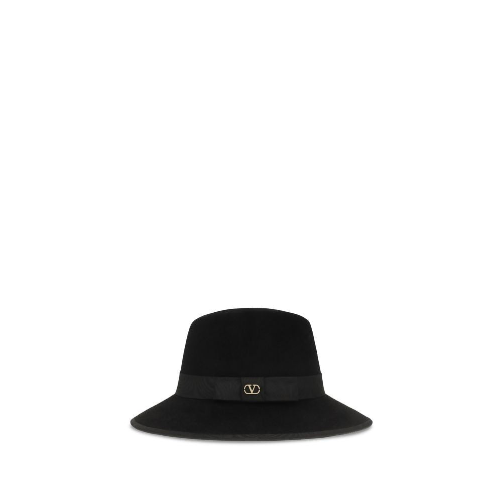 Valentino Garavani Black Cotton Fedora | Regal Royce