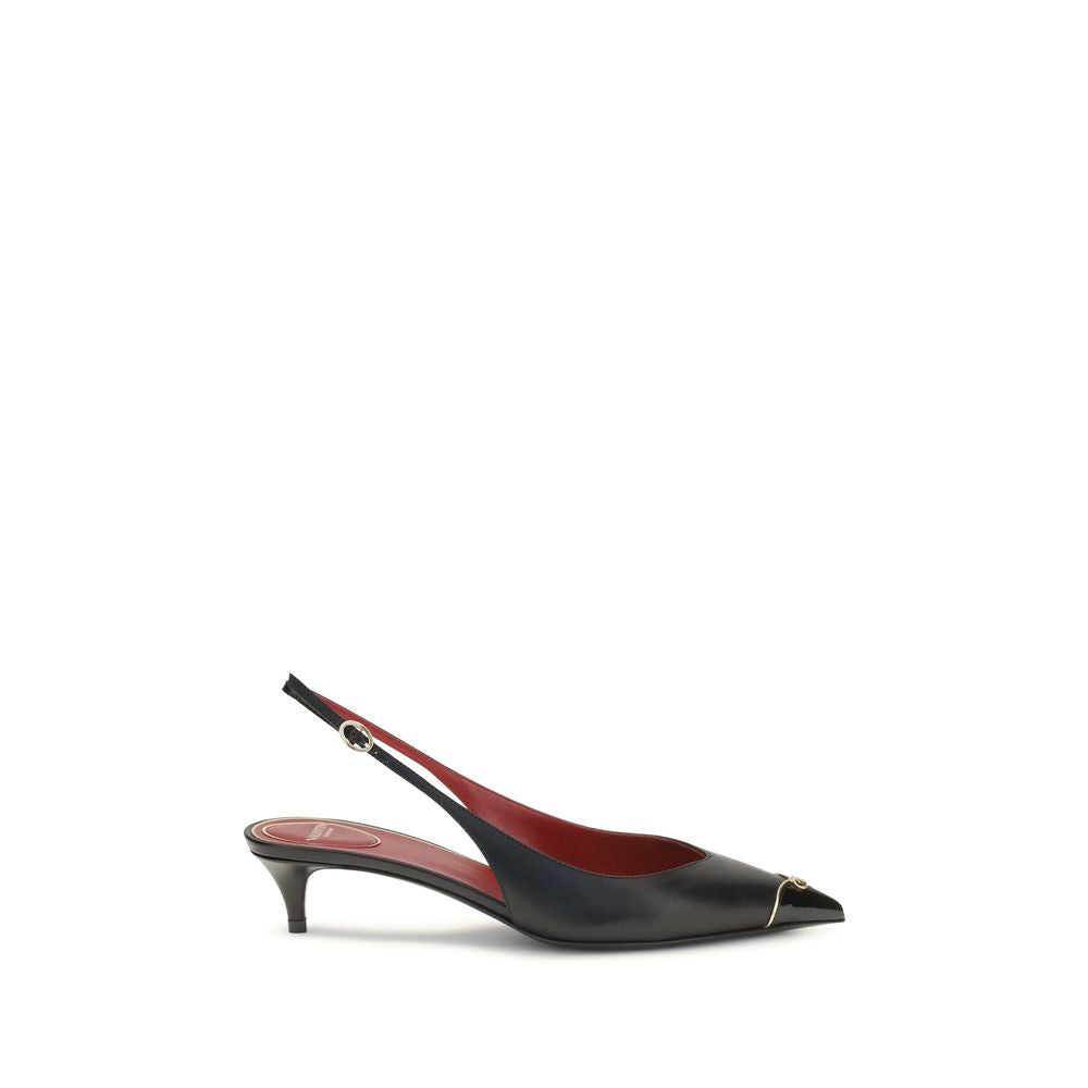Valentino Garavani Black Calf Leather Bos Taurus High Heel Pumps | Regal Royce