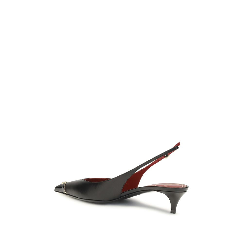 Valentino Garavani Black Calf Leather Bos Taurus High Heel Pumps | Regal Royce