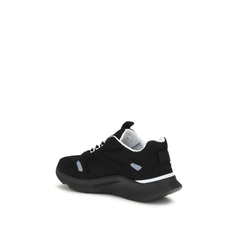 Valentino Garavani Black Polyester Athletic Sneakers | Regal Royce