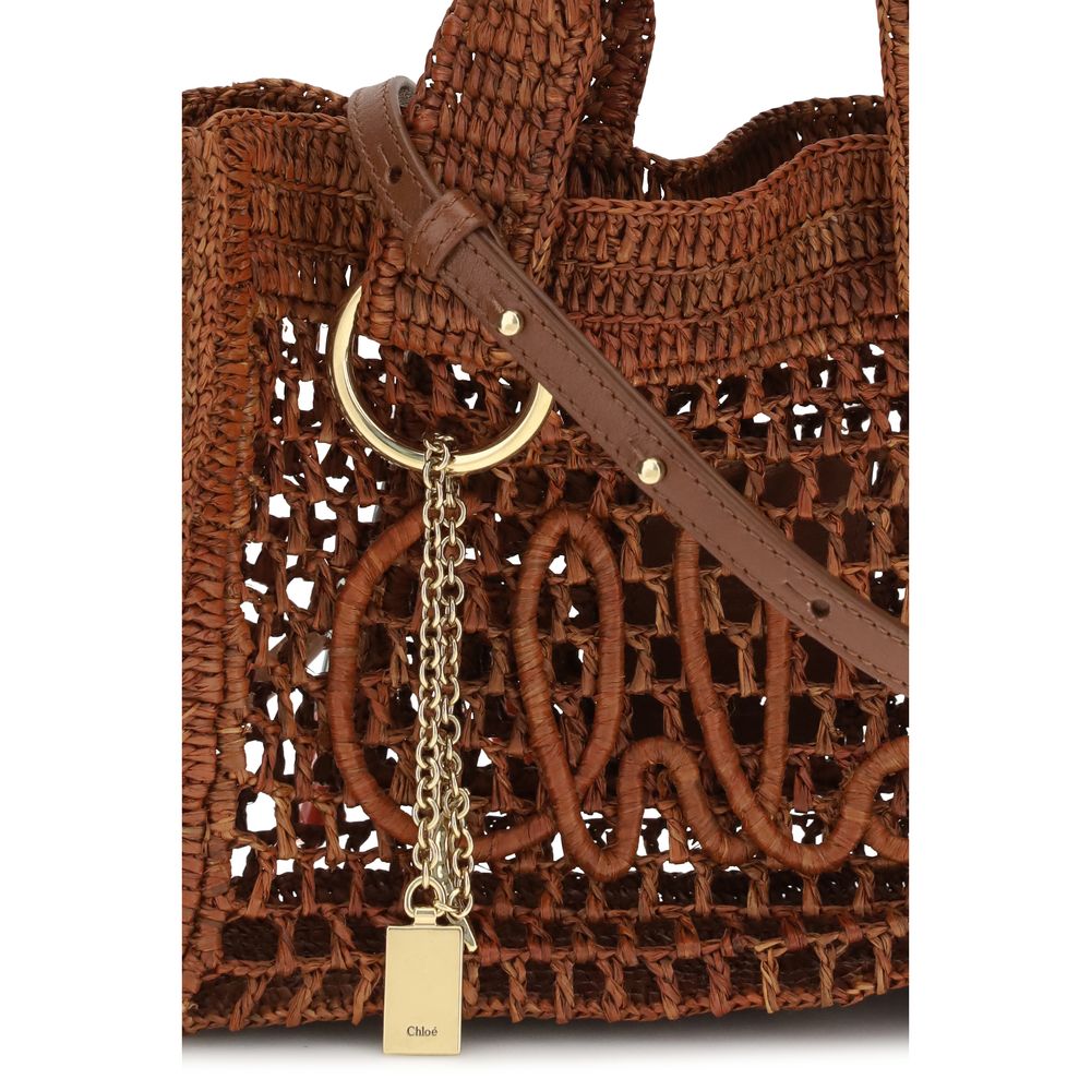Chloé Brown Raffia Shoulder Bag | Regal Royce