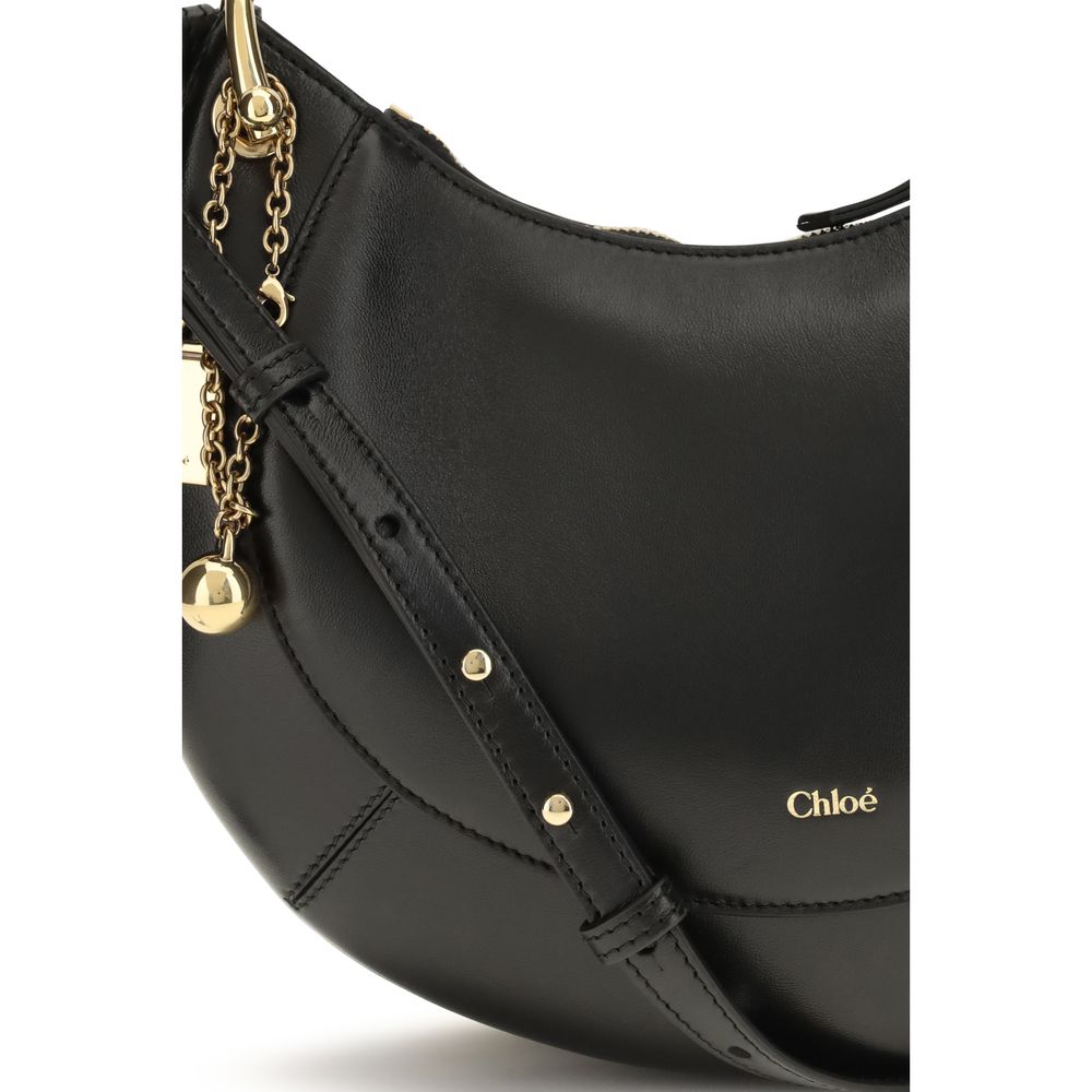 Chloé Black Calf Leather Bos Taurus Shoulder Bag | Regal Royce
