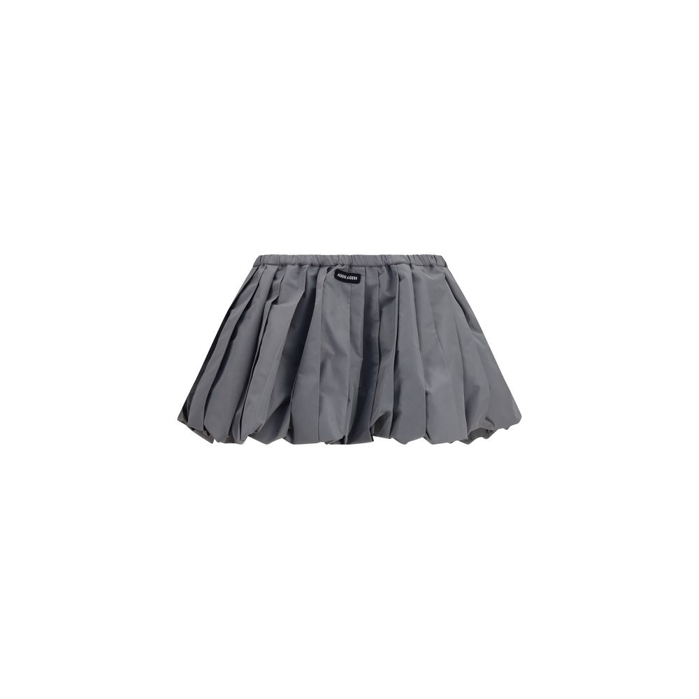 Miu Miu Gray Polyester Mini Skirt | Regal Royce