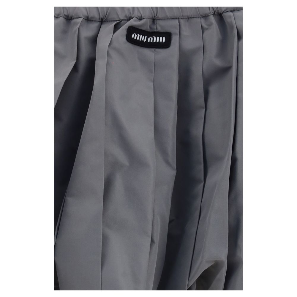 Miu Miu Gray Polyester Mini Skirt | Regal Royce