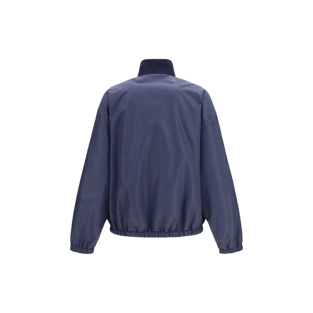Miu Miu Blue Polyester Full-Length Jacket | Regal Royce