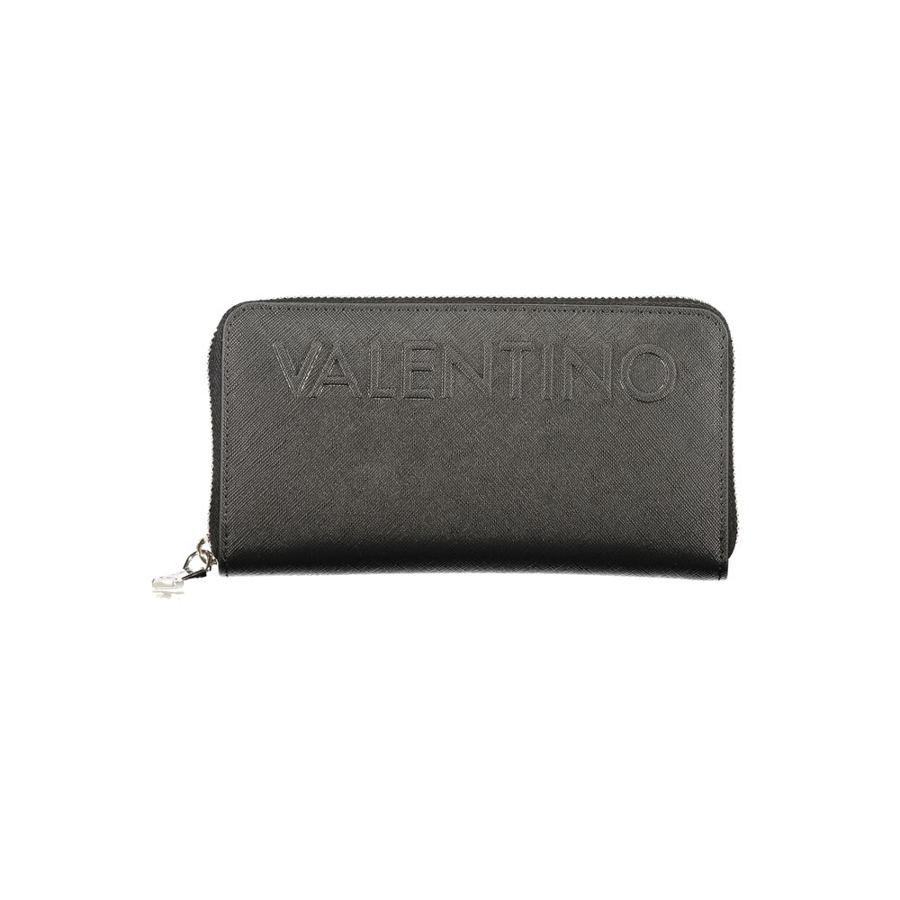 Mario Valentino Black Polyurethane Womens Wallet | Regal Royce