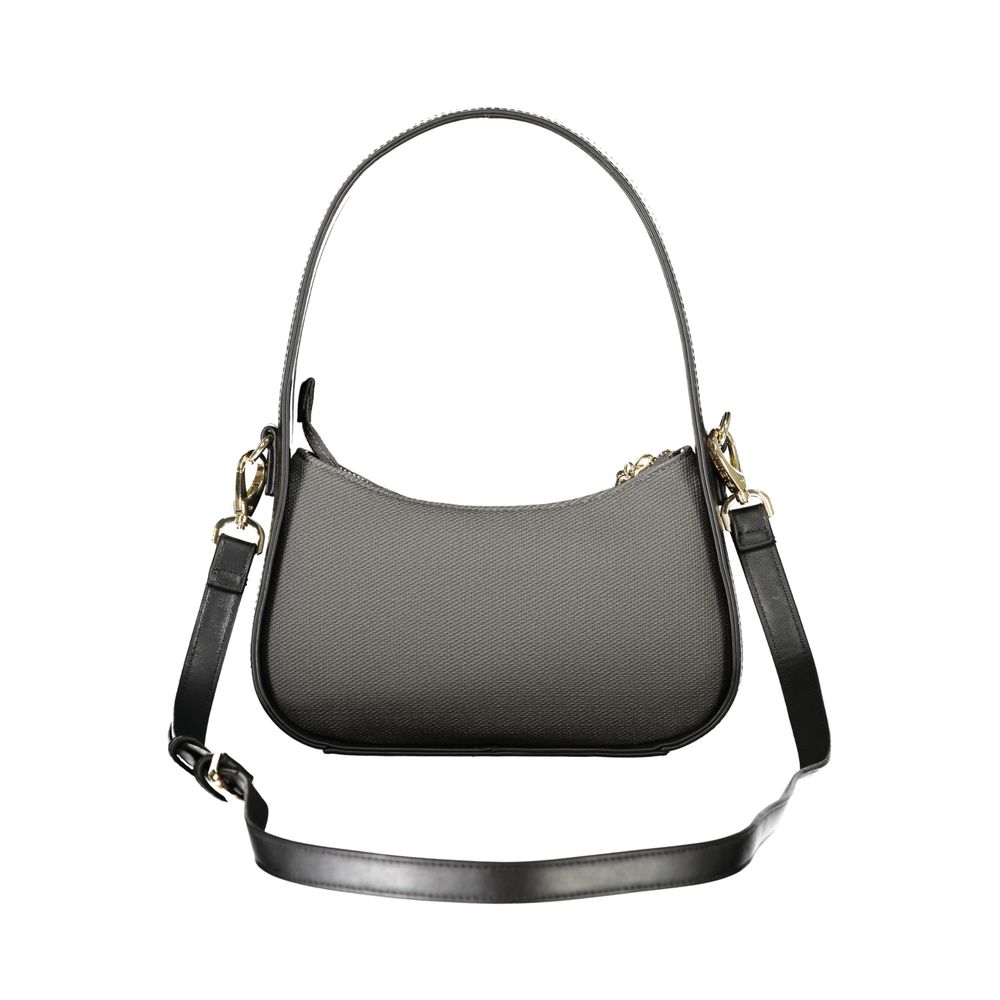 Mario Valentino Black Polyurethane Women's Bag | Regal Royce