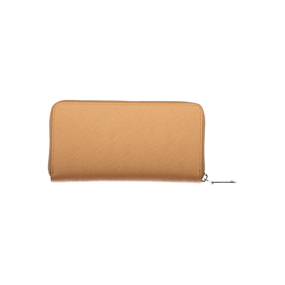 Mario Valentino Brown Polyurethane Women's Wallet | Regal Royce