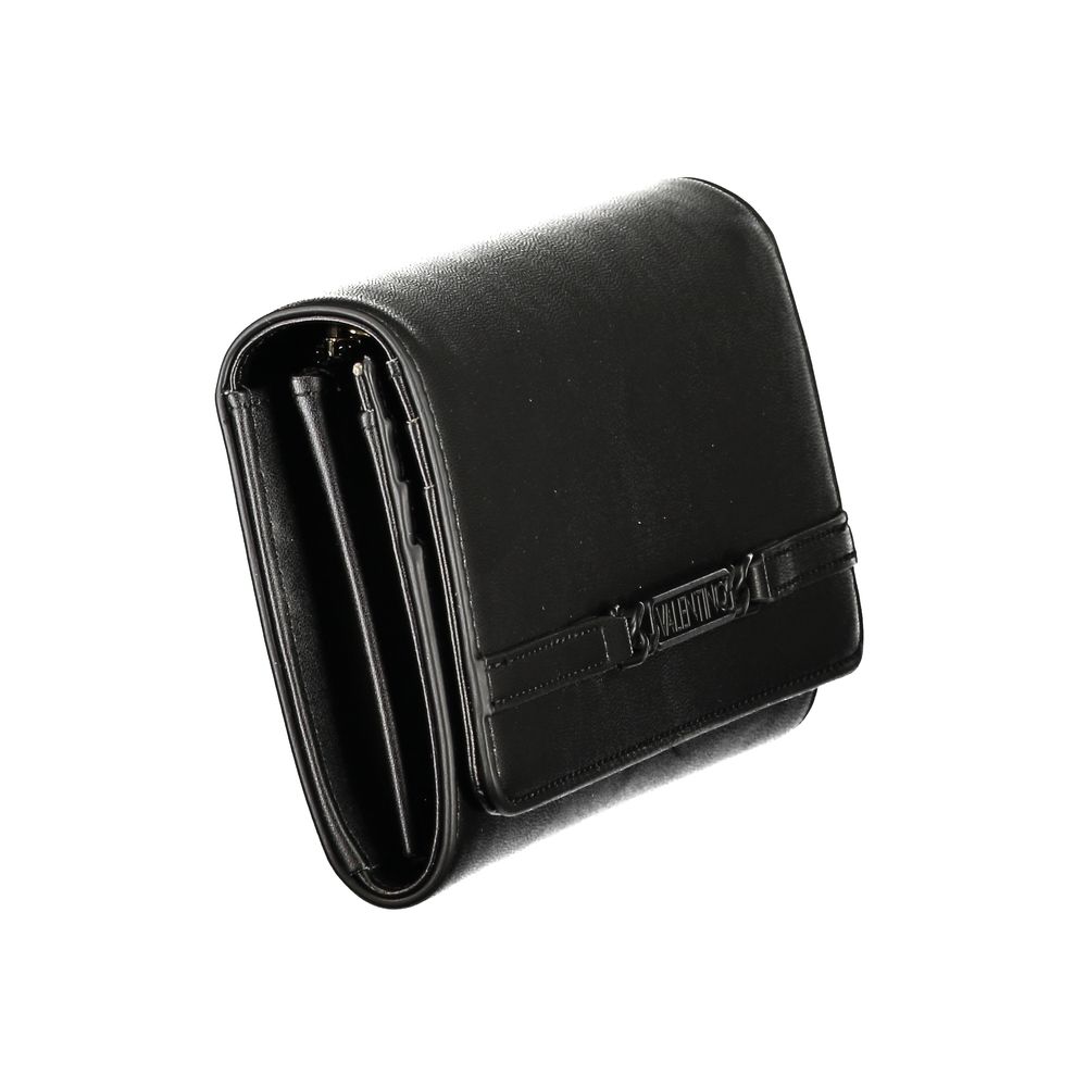 Mario Valentino Nero Polyurethane Women's Wallet | Regal Royce