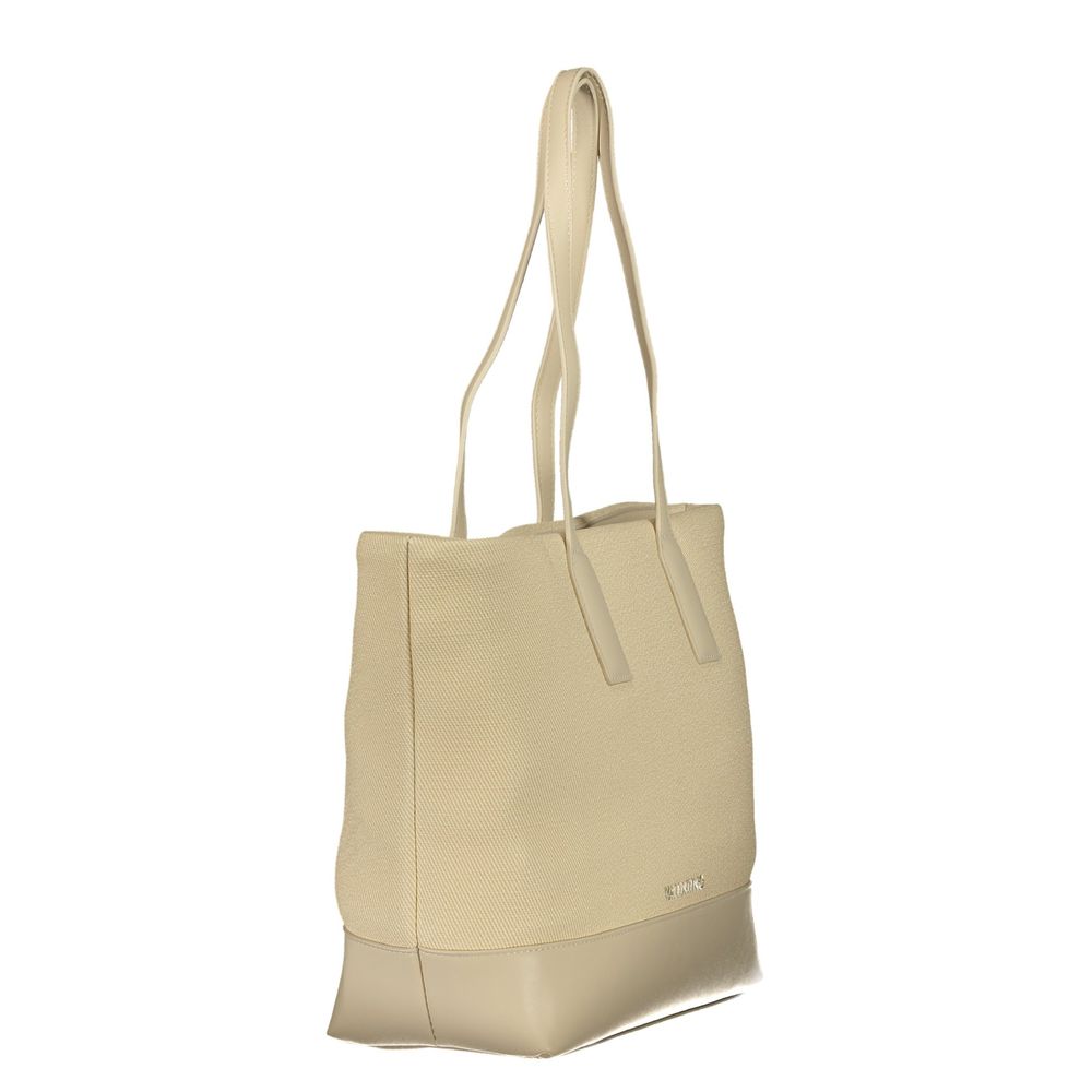 Mario Valentino Beige Polyurethane Womens Bag | Regal Royce