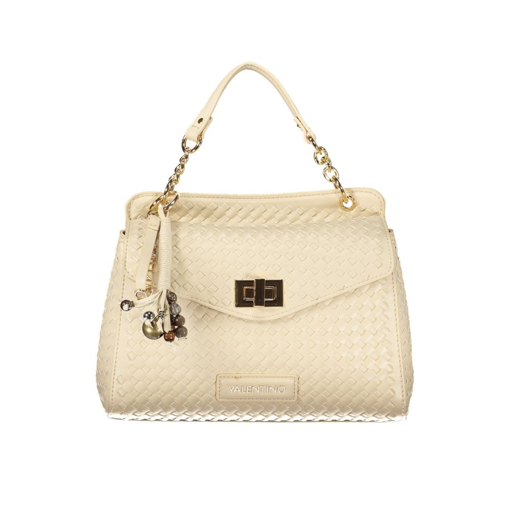 Mario Valentino Beige Polyurethane Women's Bag | Regal Royce