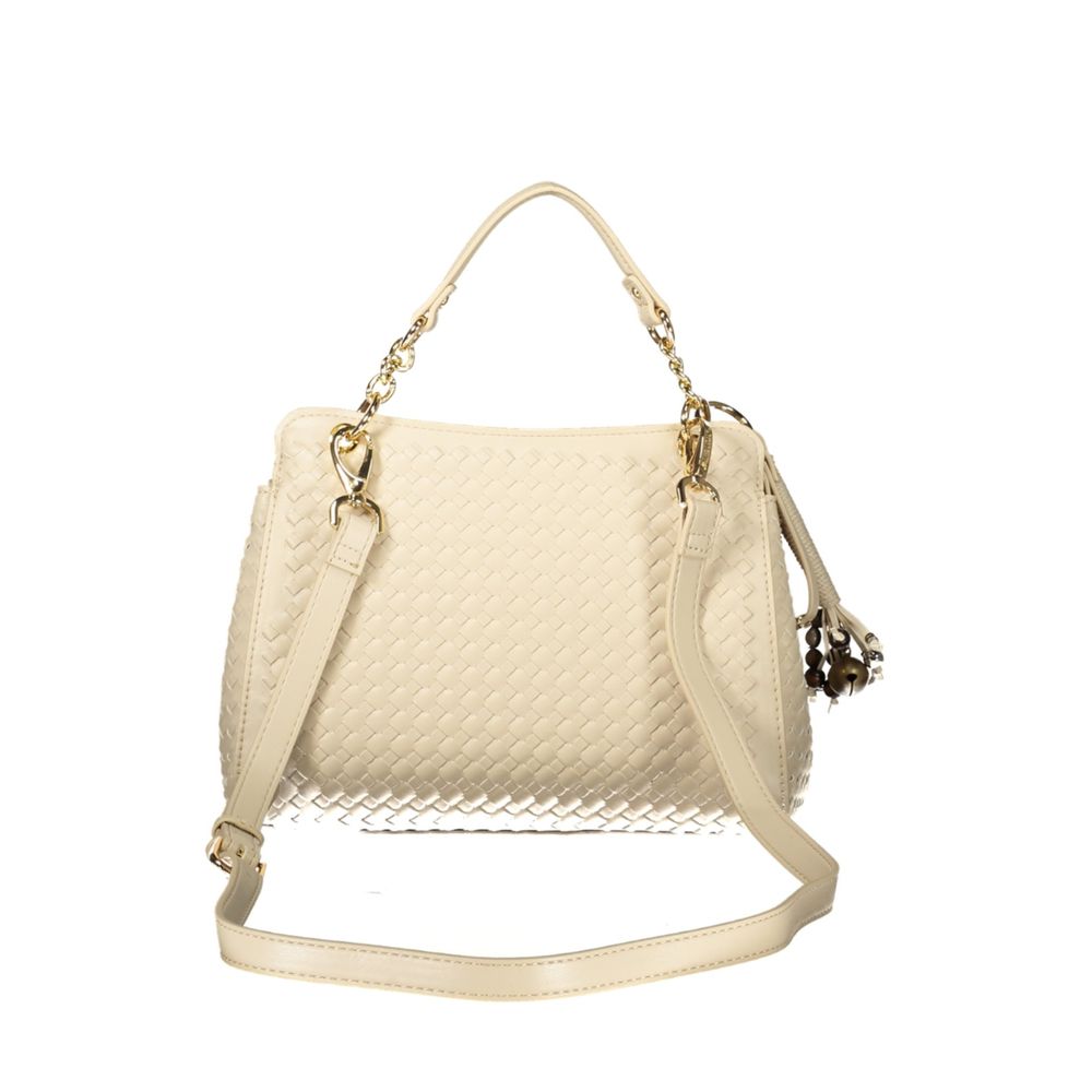 Mario Valentino Beige Polyurethane Women's Bag | Regal Royce