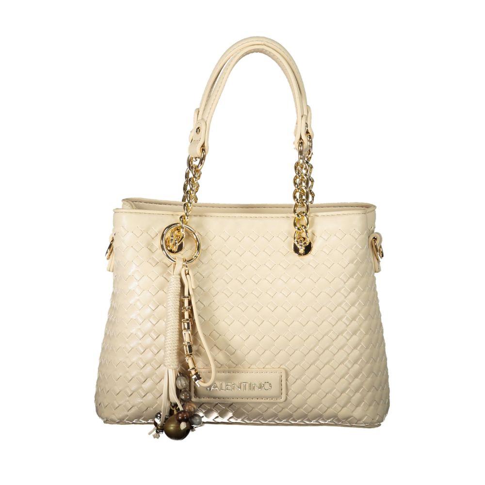 Mario Valentino Beige Polyurethane Women's Bag | Regal Royce