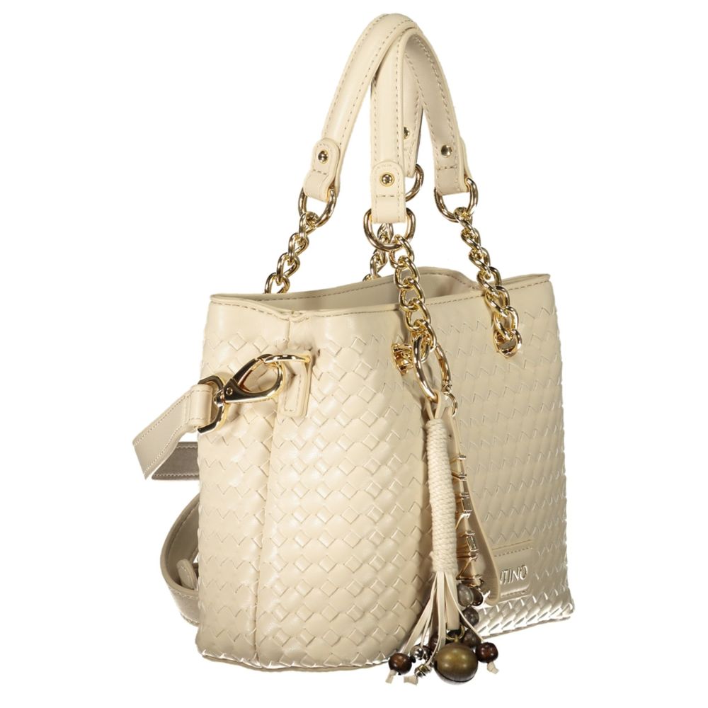 Mario Valentino Beige Polyurethane Women's Bag | Regal Royce