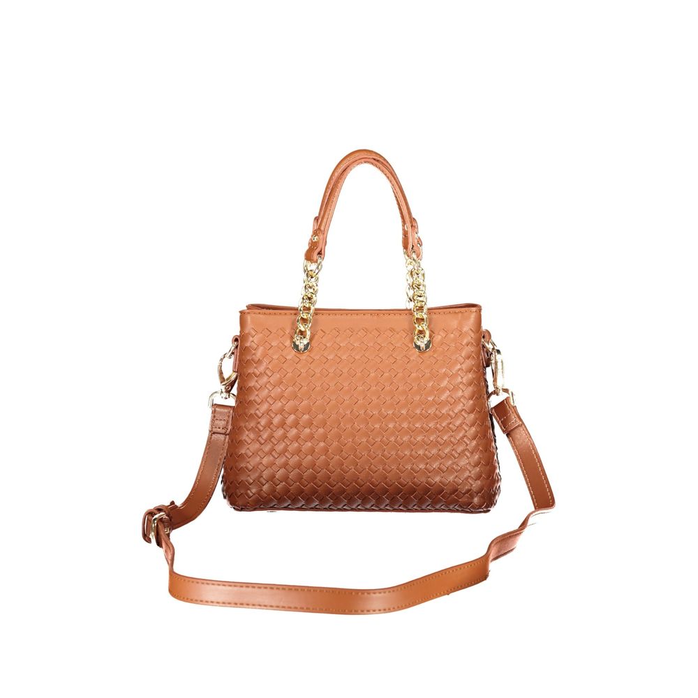 Mario Valentino Brown Polyurethane Women Bag | Regal Royce