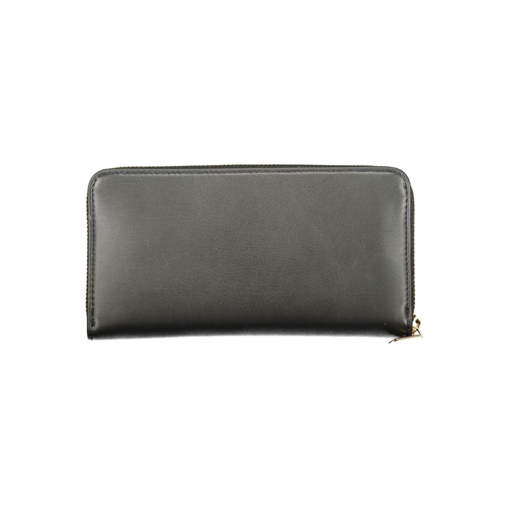 Mario Valentino Nero Polyurethane Women's Wallet | Regal Royce
