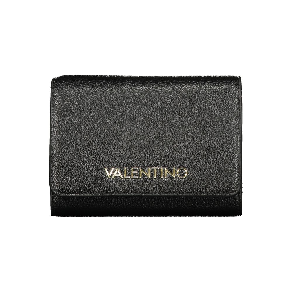 Mario Valentino Black Polyurethane Womens Wallet | Regal Royce