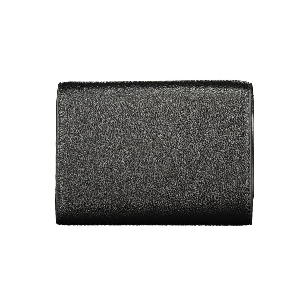 Mario Valentino Black Polyurethane Womens Wallet | Regal Royce