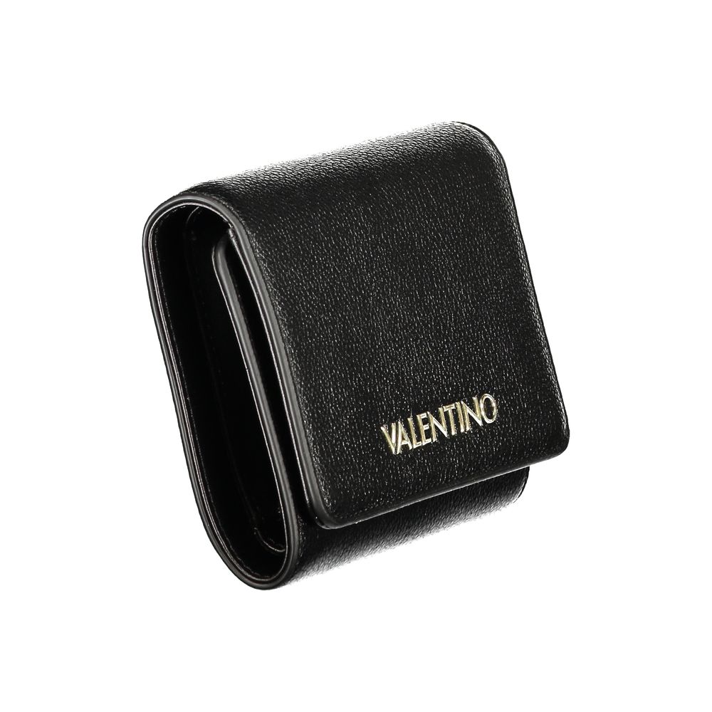 Mario Valentino Black Polyurethane Womens Wallet | Regal Royce