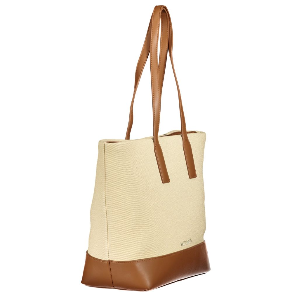 Mario Valentino Beige Polyurethane Women's Shoulder Bag | Regal Royce