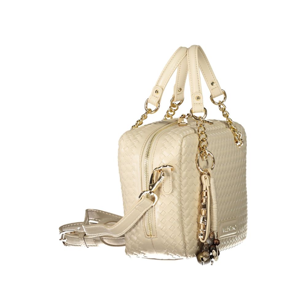 Mario Valentino Beige Polyurethane Womens Bag | Regal Royce