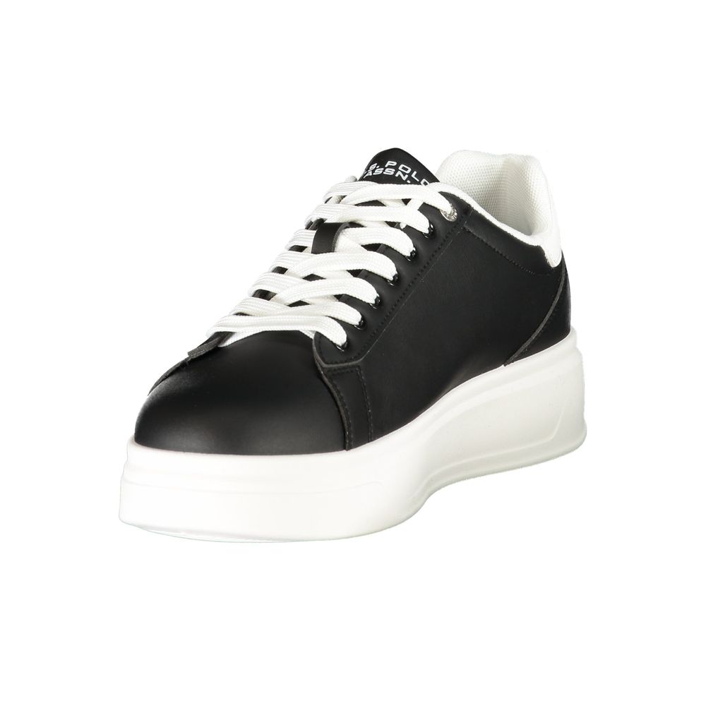 U.S. POLO ASSN. Black Polyurethane Men's Sneaker | Regal Royce