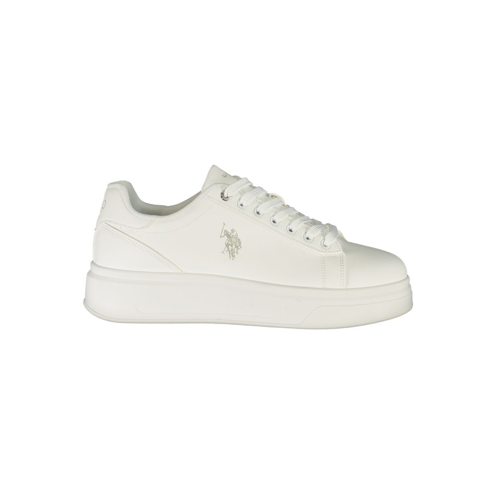 U.S. POLO ASSN. Bianco Polyurethane Uomo Sneaker | Regal Royce