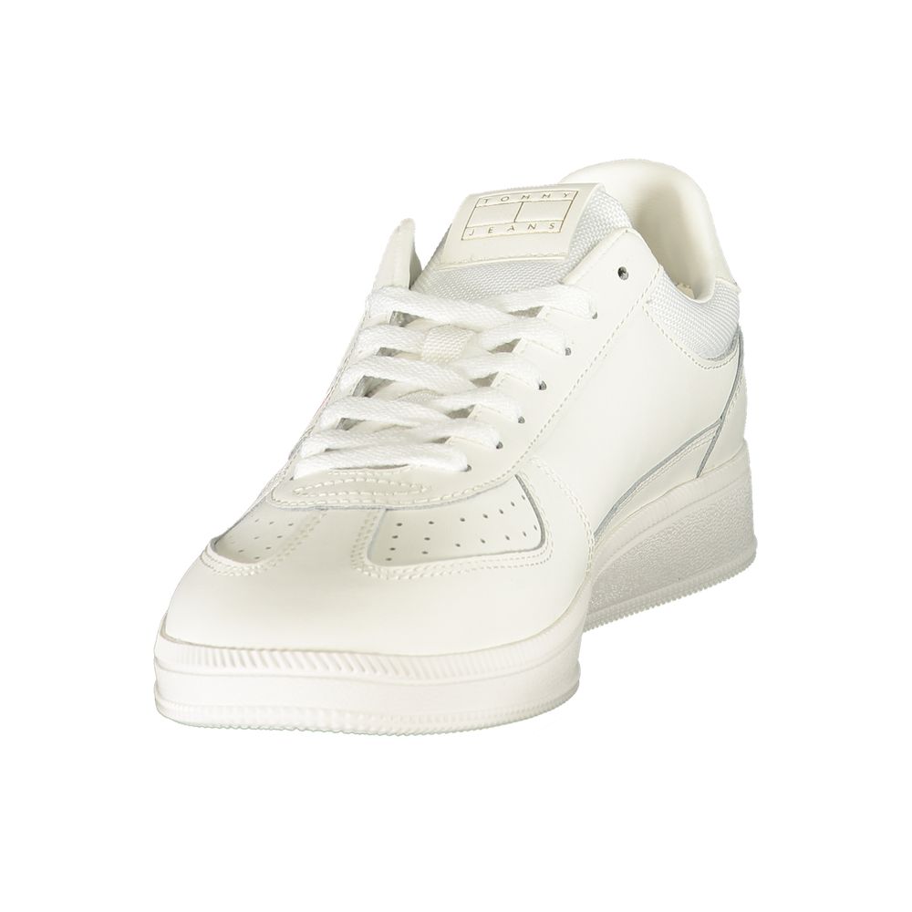 Tommy Hilfiger White Polyurethane Men's Sneaker | Regal Royce