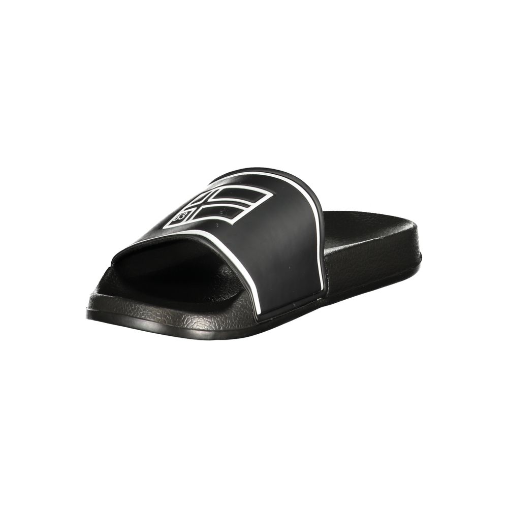 Norway 1963 Black Polyurethane Men's Slipper | Regal Royce